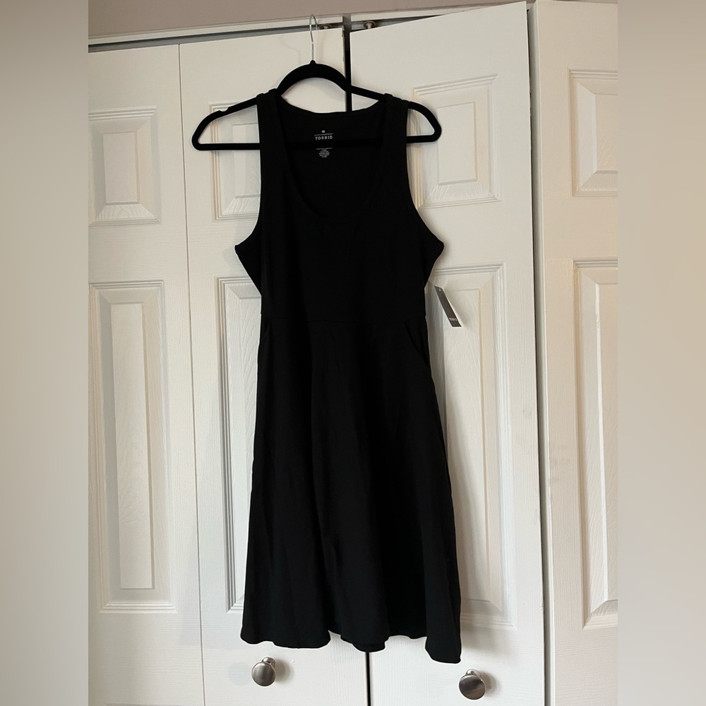 Torrid black skater dress, never worn with tags still on